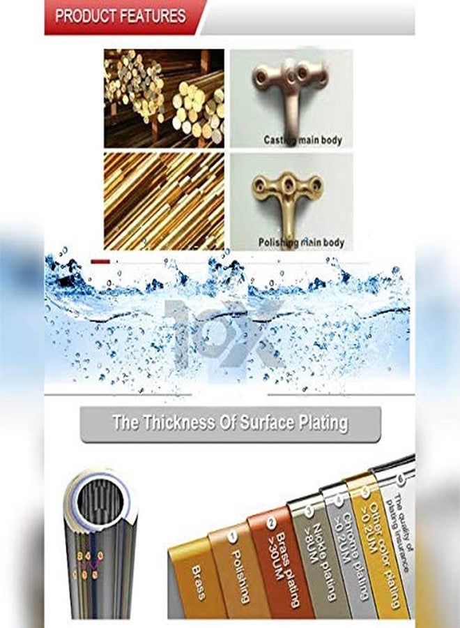 10X Angle Valve Tap ARW-111 For Bathroom/Kitchen Full Brass Full Chrome - Image 5